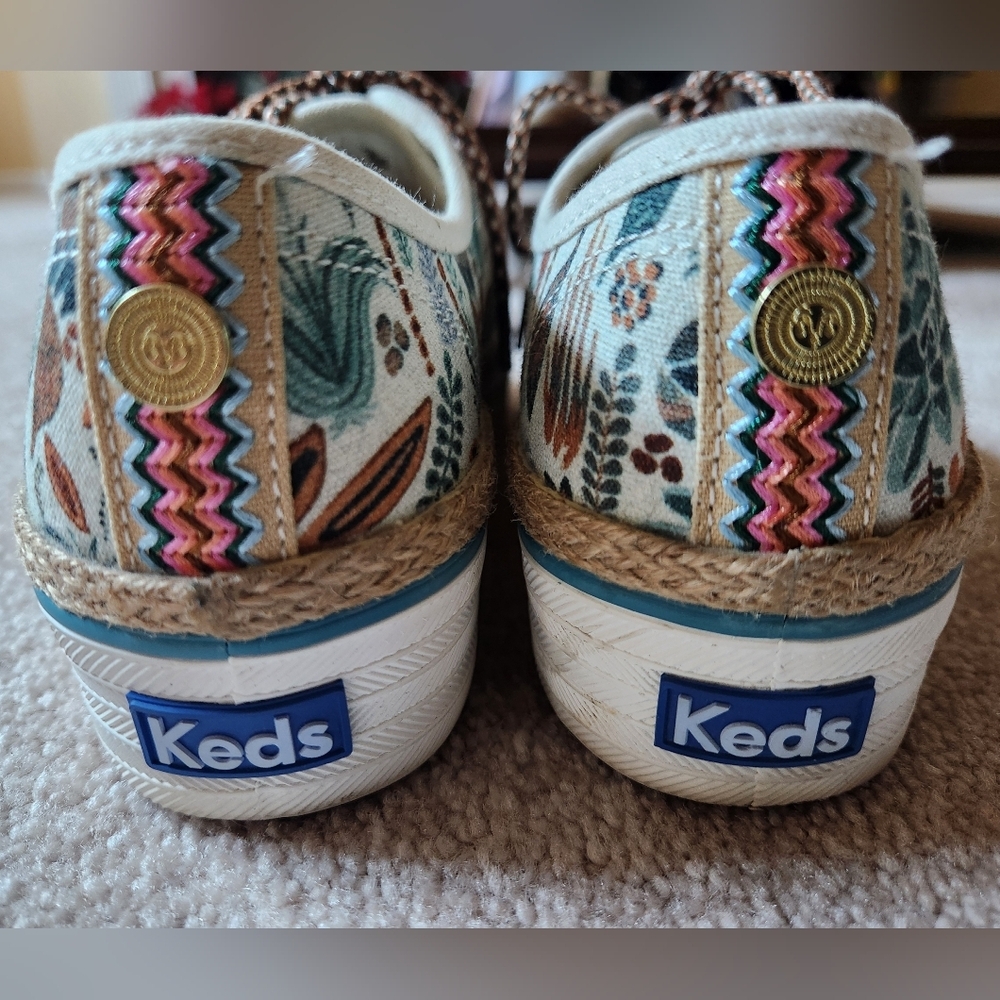 Keds x Jungalow Triple Kick Rainforest Platform Sneaker 8.5 - Picture 5 of 10